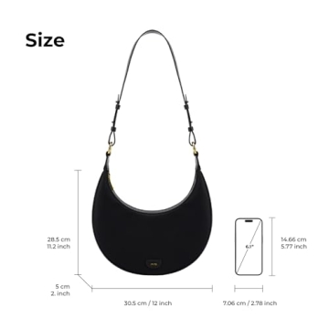 JW PEI Carly Vegan Leather Saddle Bag Bright Black Medium