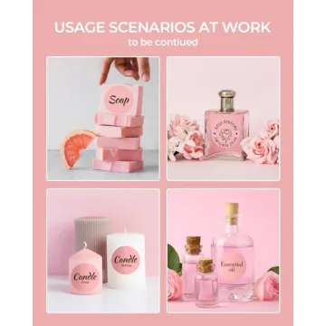 MUNBYN Pink Circle Thermal Sticker Labels 750 Sheets