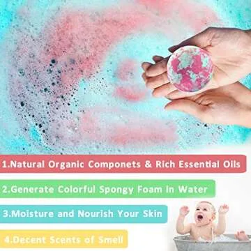 Unicorn Bath Bombs with Surprise Inside for Kids Girls, Kids Bath Bombs Girl Birthday Gifts for Kids Surprise Gifts for Girls, Bath Bombs Unicorns Gifts for Girls with Jewelry Toys Inside