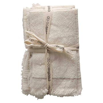 Creative Co-Op 18" Cotton Napkins - Set of 4 for Stylish Dining