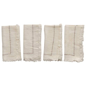 Creative Co-Op 18" Cotton Napkins - Set of 4 for Stylish Dining
