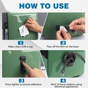 Strong Adhesive Kitchen Cord Organizer in 6 Colors