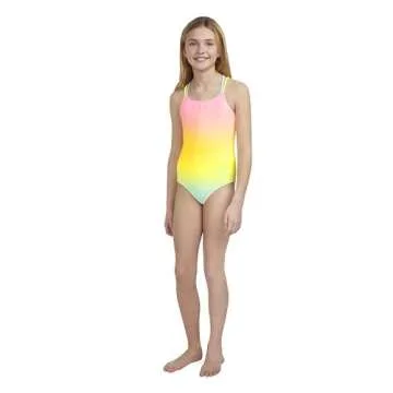 Hurley Girls One Piece Swimsuit - Pink Flamingo - Perfect for Summer Fun