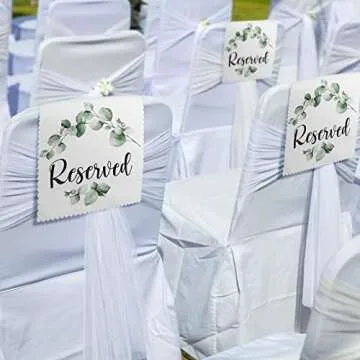 Buryeah Reserve Cloth White Reserved Seating Placeholder