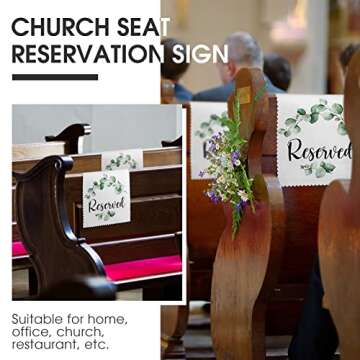 Buryeah Reserve Cloth White Reserved Seating Placeholder