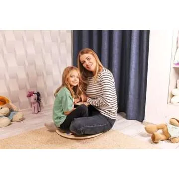 Wooden Spinner Seat - Classic Sit and Spin Toy for Kids