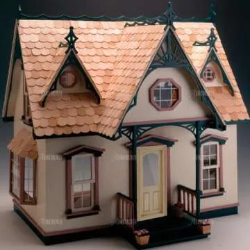 AUEAR, 1:12 Dollhouse Miniature Furniture Unpaint Wooden Doors for DIY Scene Doll Home Craft (2 Panel Style A)