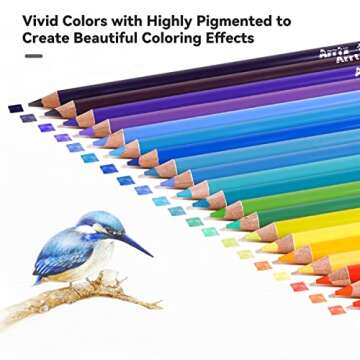 Arrtx 126 Colored Pencil Set for Vibrant Art Creations