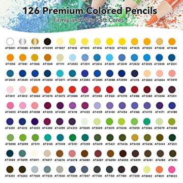 Arrtx 126 Colored Pencil Set for Vibrant Art Creations