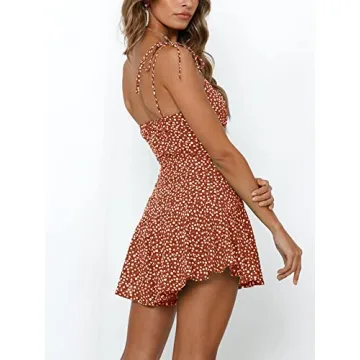 Jeanewpole1 Floral Wide Leg Rompers for Summer Fun