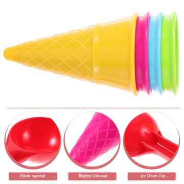 Toyvian Kids Beach Ice Cream Cone Play Set for Fun Outdoors
