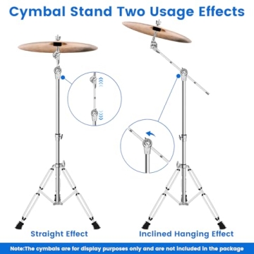 Adjustable Boom Cymbal Stand for Drummers and Musicians