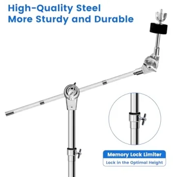 Adjustable Boom Cymbal Stand for Drummers and Musicians
