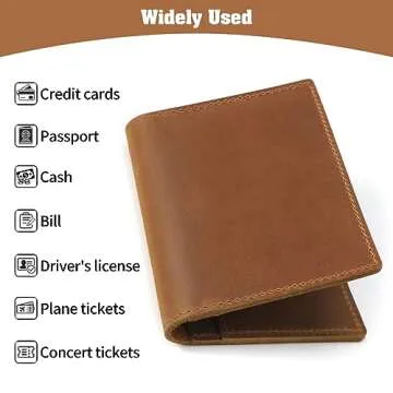 Luxury Jack&Chris Leather Passport Holder for Travel