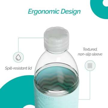 Copco Hydra 16.9 oz BPA-Free Water Bottle - Leak-Proof & Durable