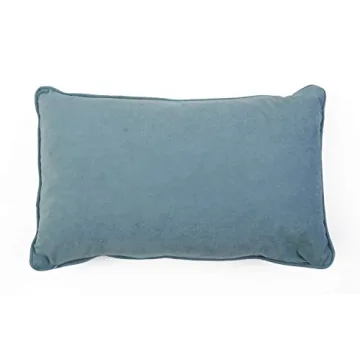 Thro by Marlo Lorenz Miron Cheetah Velvet Throw Pillow, 12" x 20", Teal