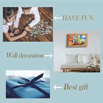 Jigsaw Puzzles for Adults 500 Piece Great View in Colorful Havana Street Cuba 500 Pieces Puzzle for Toy Family Game Gifts