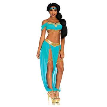 Leg Avenue Oasis Princess Costume - Small - Blue (4-Piece)