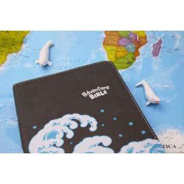 NIV, Adventure Bible, Leathersoft, Gray, Full Color Interior