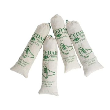 Cedar Essence Aromatic Cedar Sachet Shoe Fresheners 2.5" x 8" 4-Pack