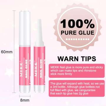 MEKK Nail Glue for Strong and Long-Lasting Nail Adhesion