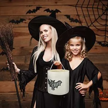 4 Halloween Buckets - Reusable Trick or Treat Bags