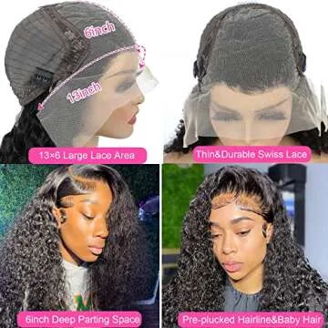 SIVSV Deep Wave Lace Front Wigs for Stunning Styles