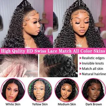 SIVSV Deep Wave Lace Front Wigs for Stunning Styles