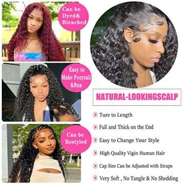 SIVSV Deep Wave Lace Front Wigs for Stunning Styles