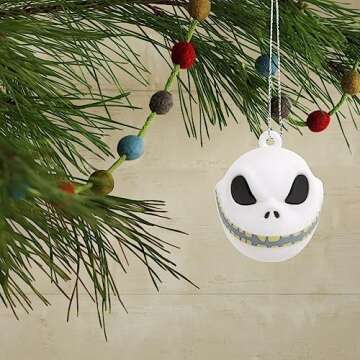 Jack Skellington Mini Christmas Ornaments Set of 6