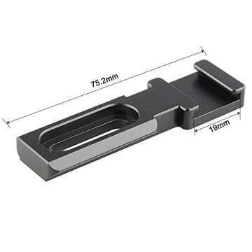 CAMVATE Cold Shoe Mount with NATO Rail Adapter for Monitor LED Light Microphone - 1758