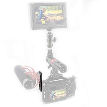 CAMVATE Cold Shoe Mount with NATO Rail Adapter for Monitor LED Light Microphone - 1758