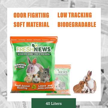 Fresh News Recycled Paper Bedding, Small Animal Bedding, 40 Liters