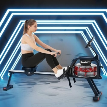 HouseFit Water Rower for Home Use with 330Lbs Capacity