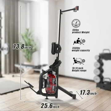 HouseFit Water Rower for Home Use with 330Lbs Capacity