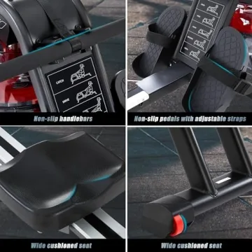 HouseFit Water Rower for Home Use with 330Lbs Capacity