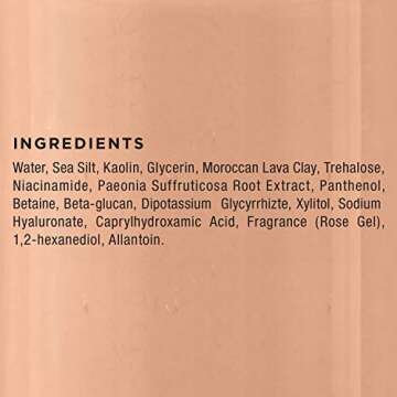 Majestic Pure Moroccan Red Clay Facial Mud Mask with British Rose - Natural Skin Care Mask 10 oz