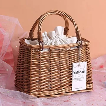 Straw Beach Bags For Women Summer Clutch Rattan Woven Wicker Purse Crochet Tote