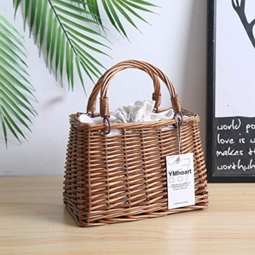 Straw Beach Bags For Women Summer Clutch Rattan Woven Wicker Purse Crochet Tote