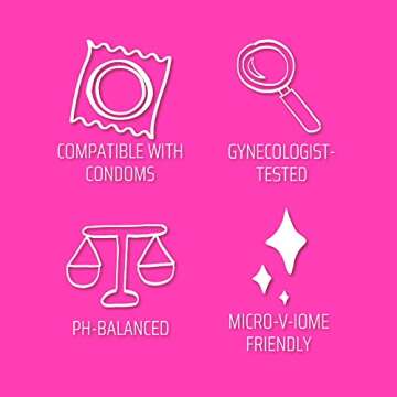 Queen V P.S. I Lube You - Intimate Water-Based Lube, pH Friendly, Free from Parabens, Artificial Colors, Glycerin & Fragrances, 3 oz. Wetter is Better