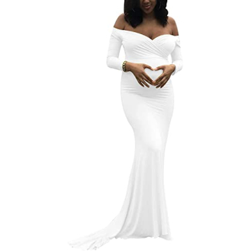 Saslax Maternity Elegant Slim Fit Photography Dress