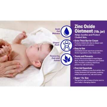 16 oz Zinc Oxide Skin Protectant Ointment for Diaper Rash