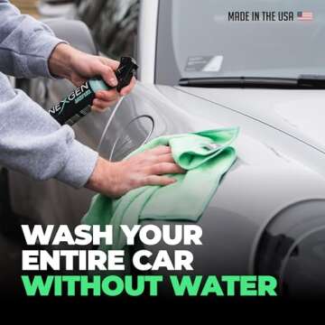 Nexgen Waterless Car Wash (8oz) - Scratch-Free Ultimate Cleaning Spray for All Vehicles