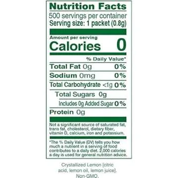 True Lemon Bulk Pack - 500 Count with 5 True Lemon Sticks Variety Lemonades - Enjoy Refreshing Citrus Flavors in Every Sip