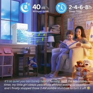 Portable Air Conditioners with 3 Speeds & Mist Settings