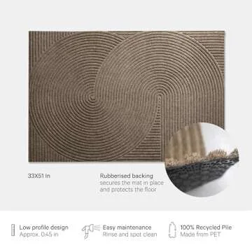 HEYMAT Sand Front Door Mat Waterproof Indoor Outdoor