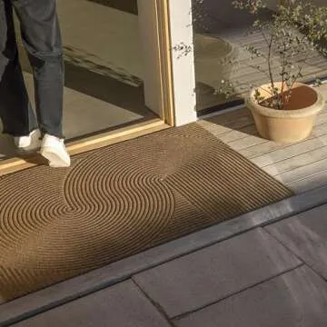 HEYMAT Sand Front Door Mat Waterproof Indoor Outdoor