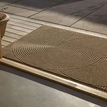 HEYMAT Sand Front Door Mat Waterproof Indoor Outdoor