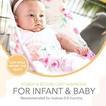 Binxy Baby Shopping Cart Hammock for Infants and Toddlers