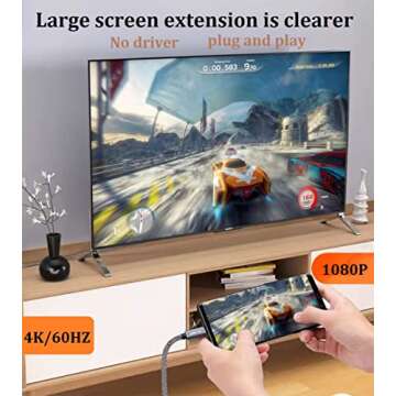 USB C to Mini DisplayPort 4k Cable 6.6FT - Perfect for High-Resolution Transfers